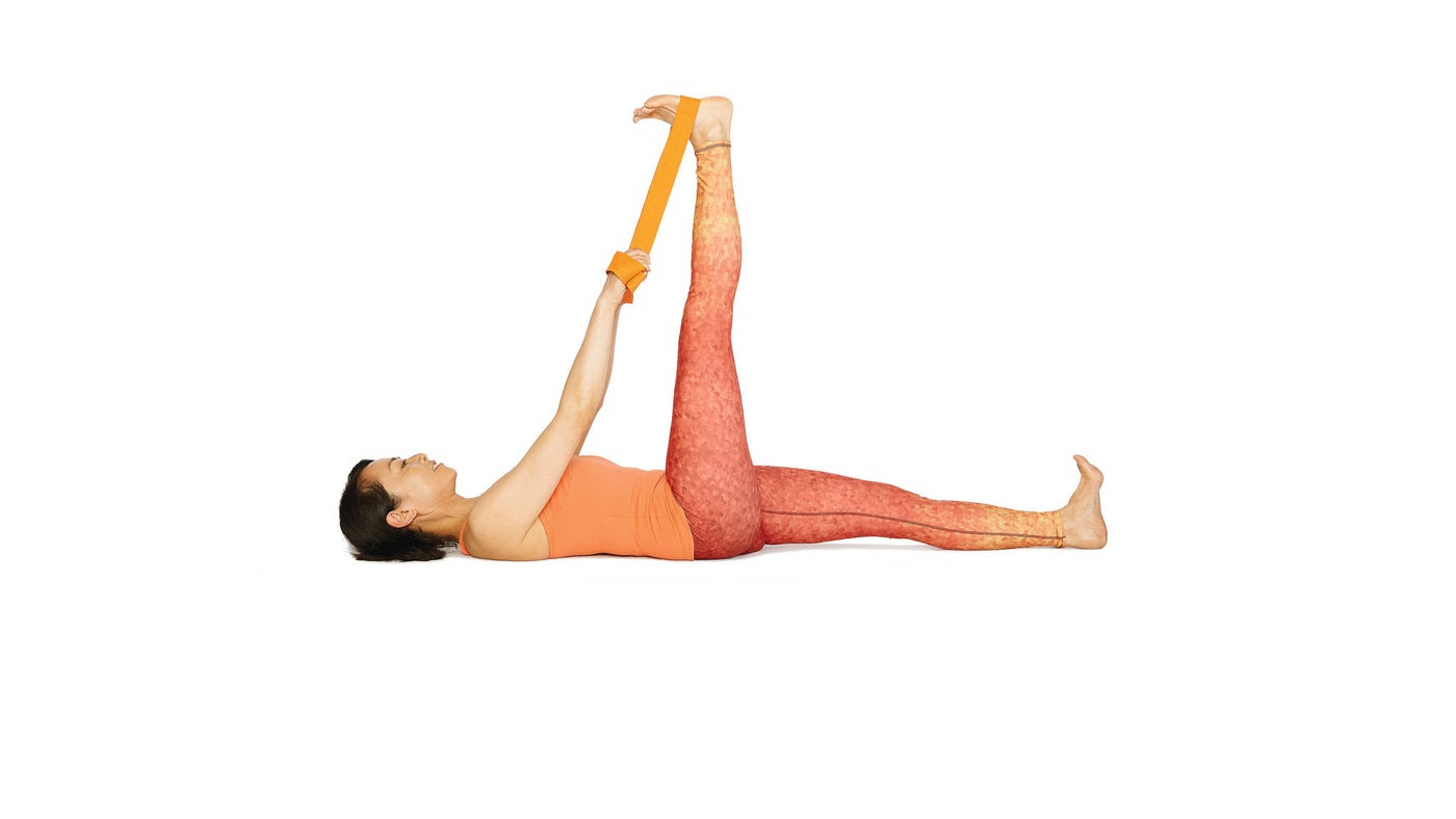 Recling Hand to Big Toe Pose Yoga