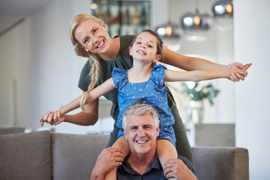 happy senior grandfather on couch in home together 2026 01 09 11 09 29 utc